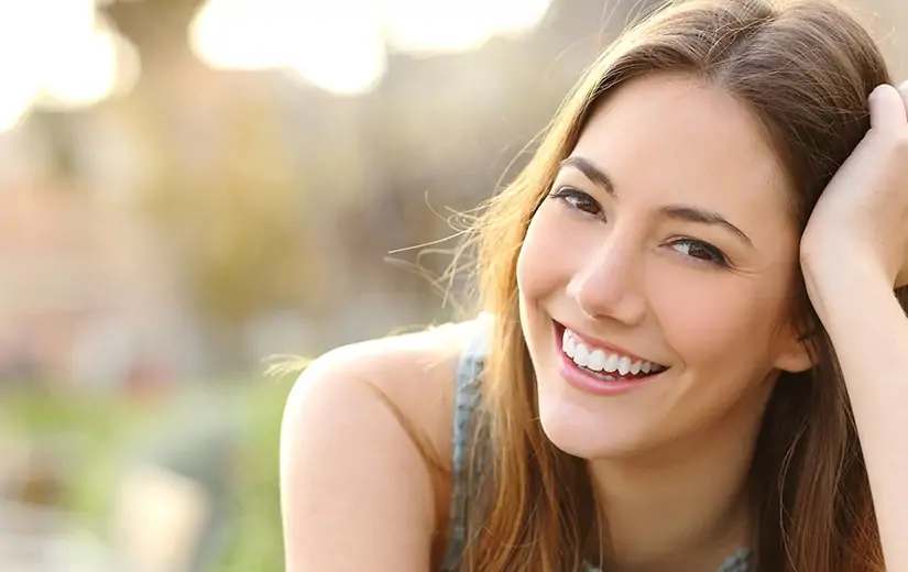 A smiling woman