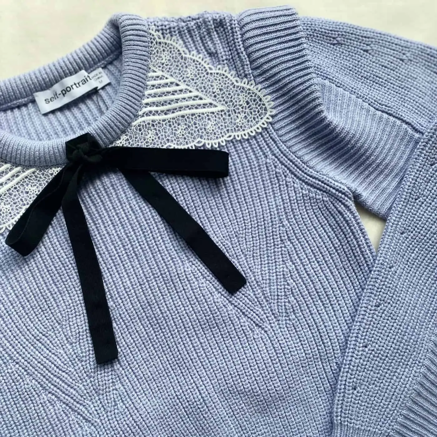 Blue knitwear jumper