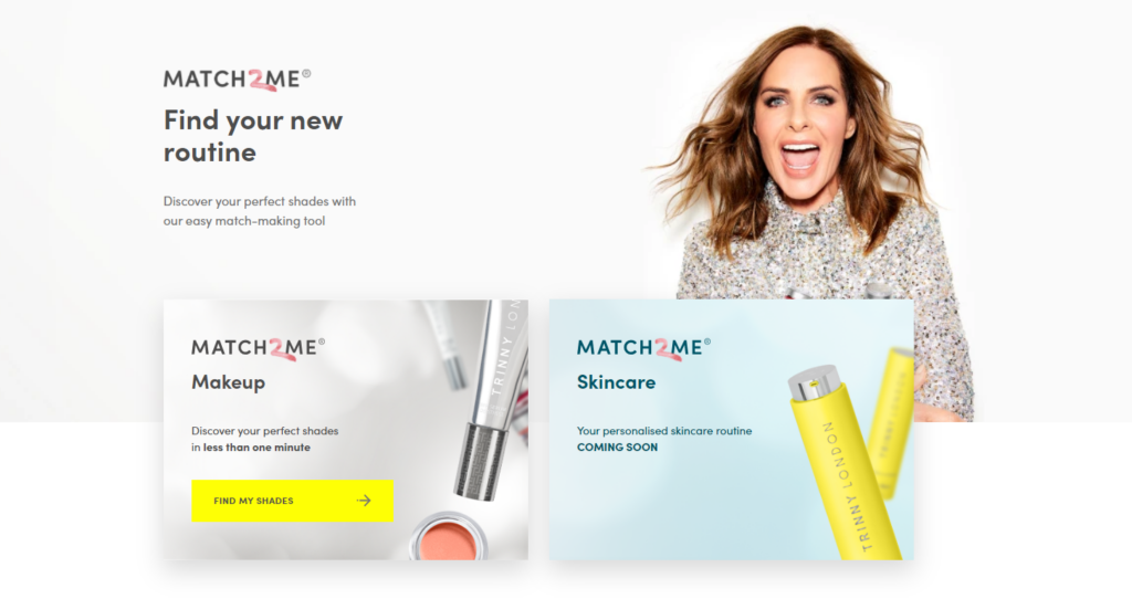 Match 2 me makeup and skincare service banner