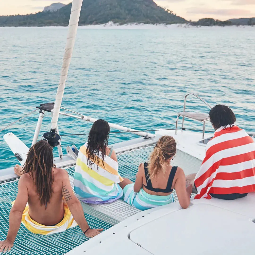 Dock and bay - swimwear on a boat